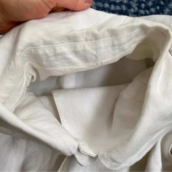 🐚 MONNARI WHITE LINEN ELEGANT BLAZER JACKET!