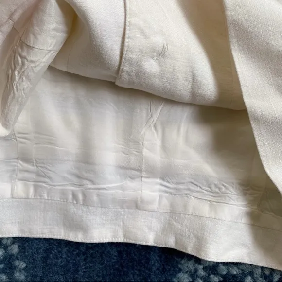 🐚 MONNARI WHITE LINEN ELEGANT BLAZER JACKET!