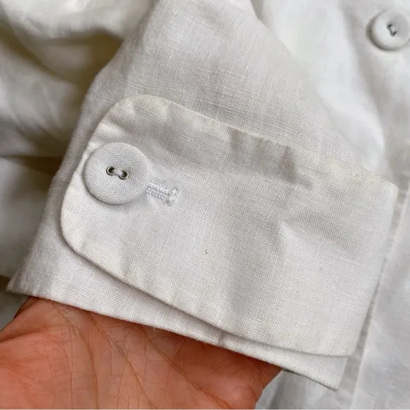 🐚 MONNARI WHITE LINEN ELEGANT BLAZER JACKET!