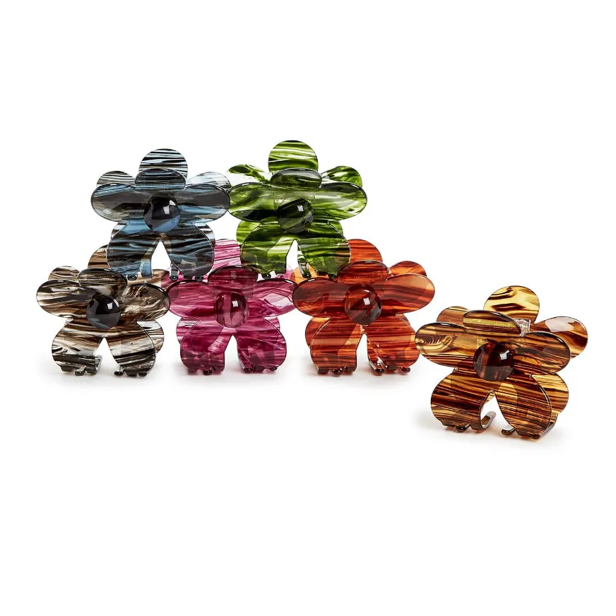 2 Chic Floral Shaped Claw Clip - Assorted