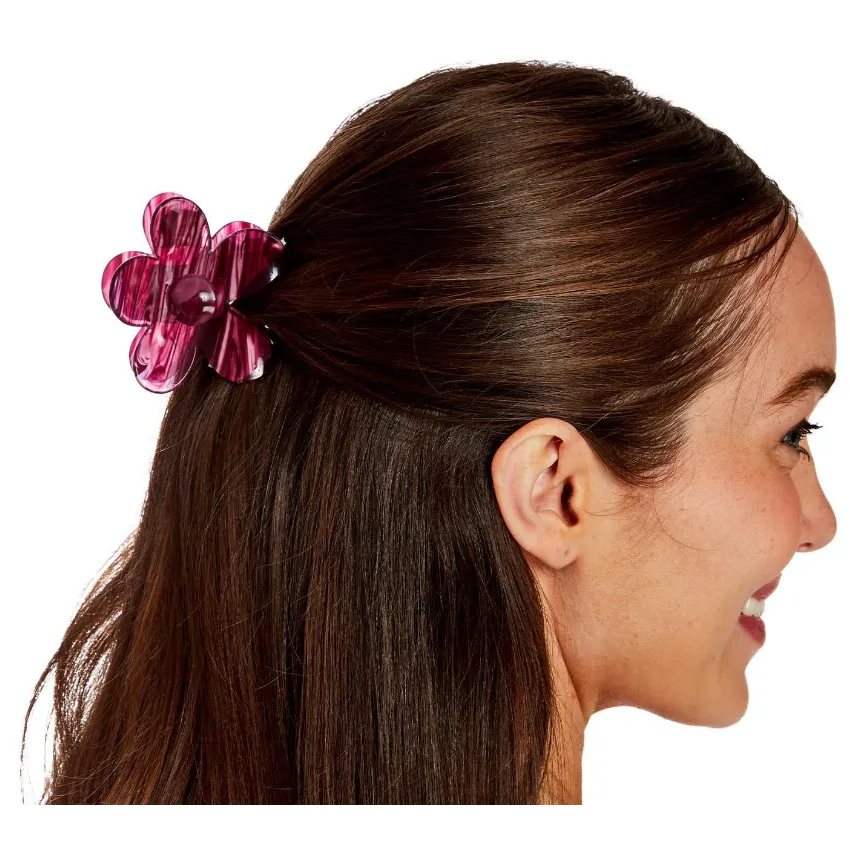 2 Chic Floral Shaped Claw Clip - Assorted