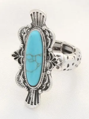 27 Western Oval Stone Ring