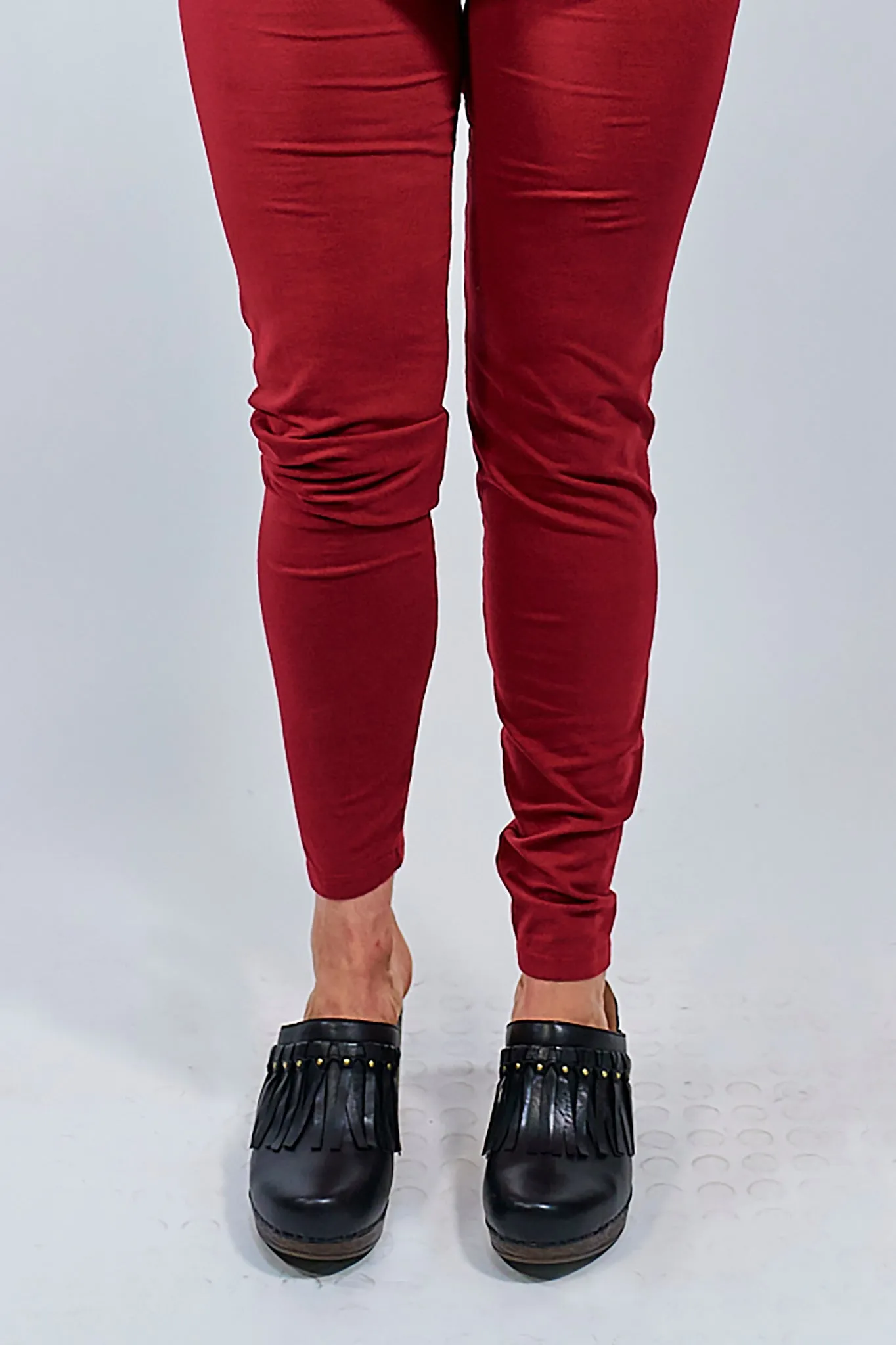 3136 Lightweight Leggings-Elegant Red-Unprinted