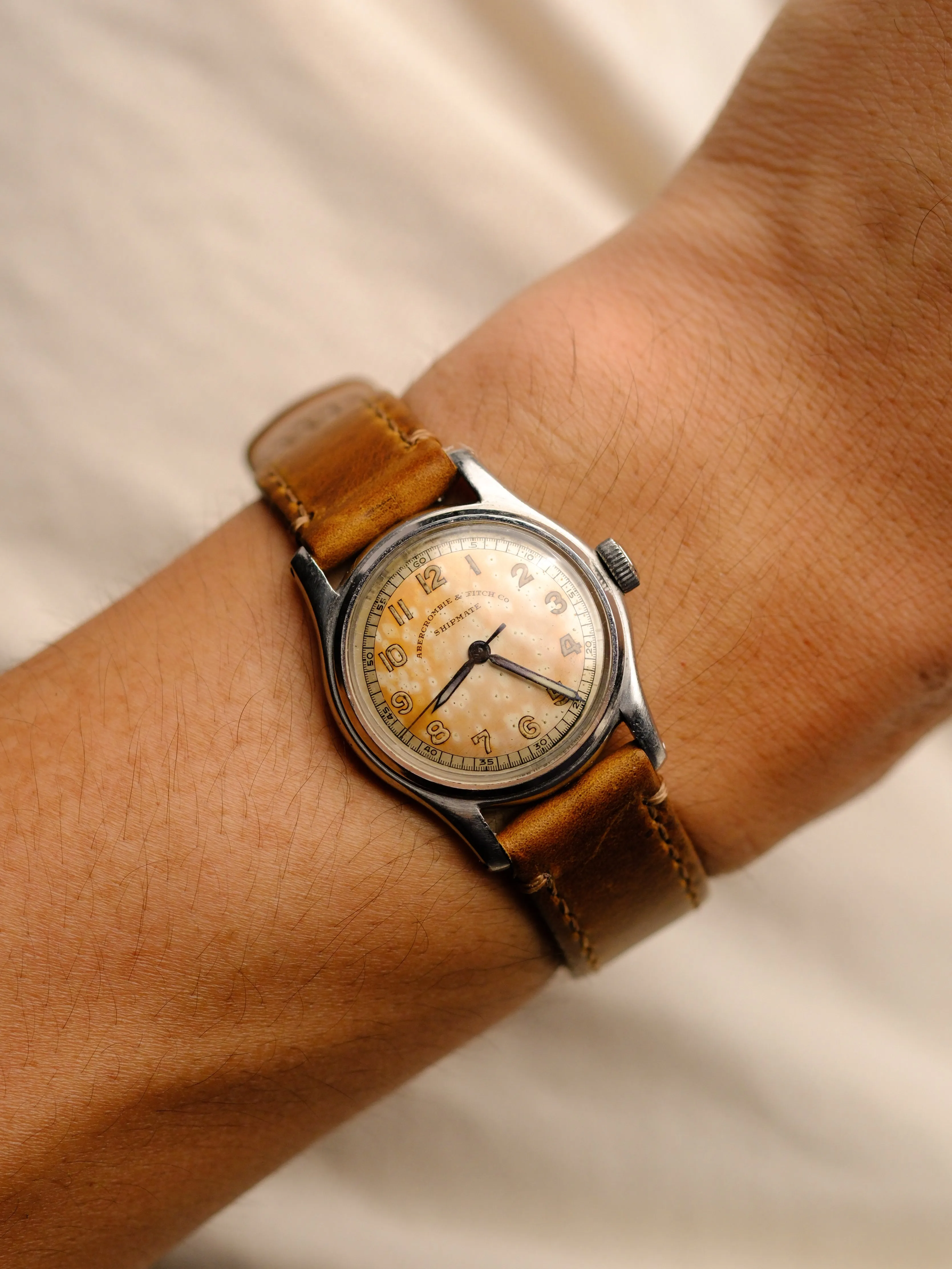 Abercrombie &amp; Fitch Co Shipmate Tropical Military Watch - 1940's