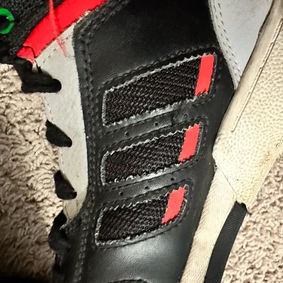 Adidas Red &amp; Black Drop Step | Size 4.5 (boys)