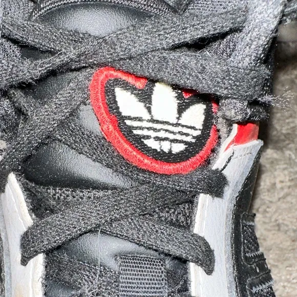 Adidas Red &amp; Black Drop Step | Size 4.5 (boys)