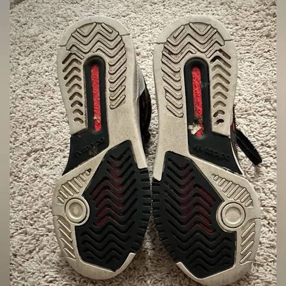Adidas Red &amp; Black Drop Step | Size 4.5 (boys)