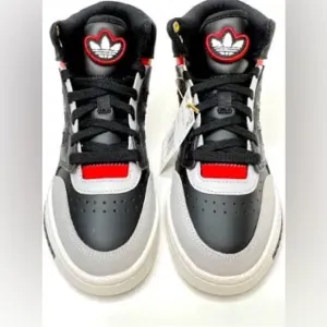 Adidas Red &amp; Black Drop Step | Size 4.5 (boys)