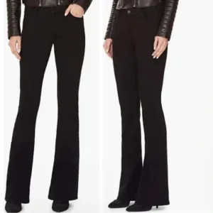 Alice   Olivia Low Rise Flare Leg Jeans Black 27 Classic Contemporary Minimalist