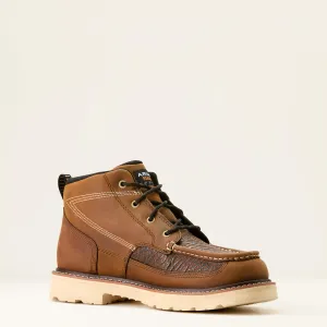 Ariat Men's Rebar Lift 5.5" Soft Toe Chukka Work Boot- Brown- 10053587