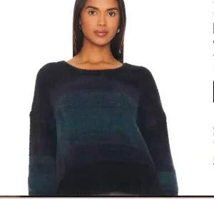 B4596-F51-304 slouchy sweater-navy ombre : s