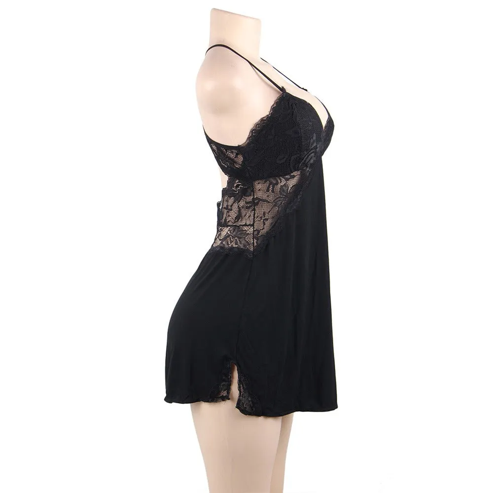 Backless Stretchy Modal Nightdress with G String babydoll Egypt