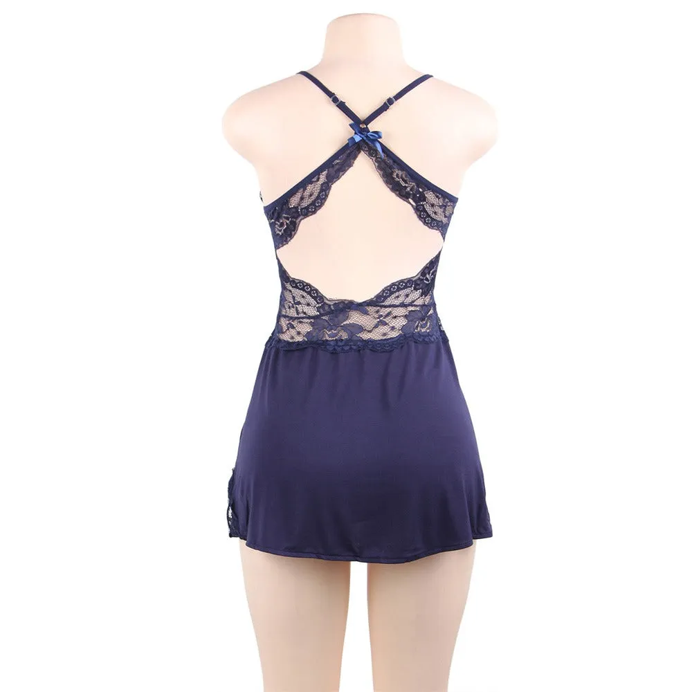 Backless Stretchy Modal Nightdress with G String babydoll Egypt