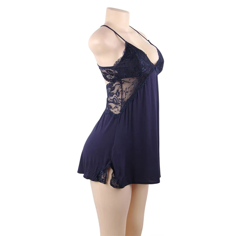 Backless Stretchy Modal Nightdress with G String babydoll Egypt