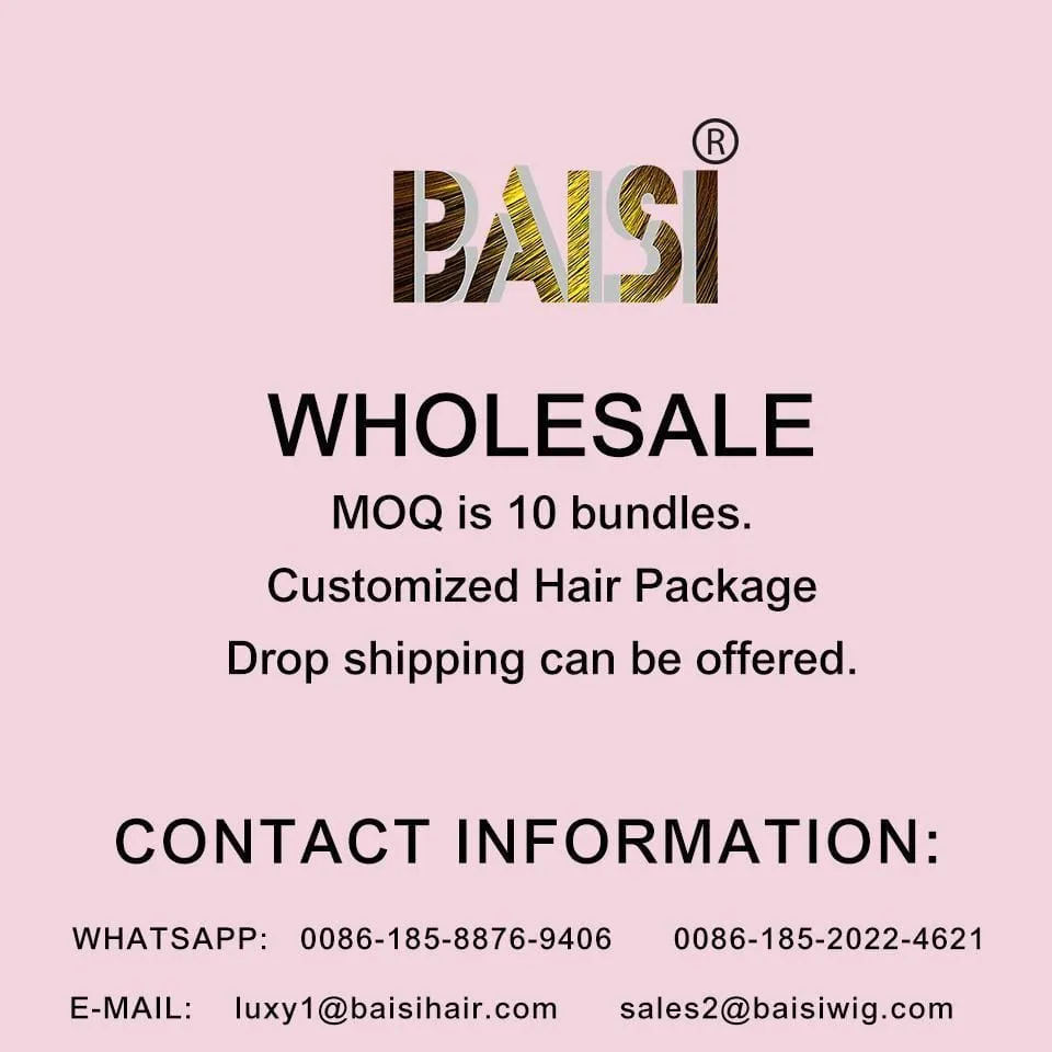 BAISI Color4# Elegant Top Quality Customized Wig