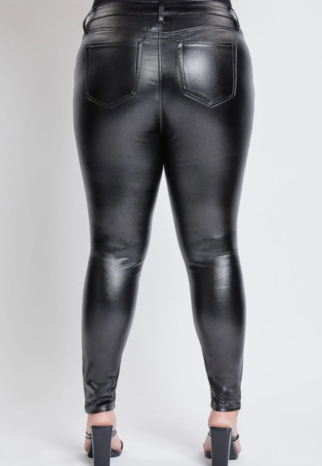 Black sparkly metallic jeans PLUS (stretchy)