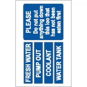 Boat Sticker - Do not put anything down