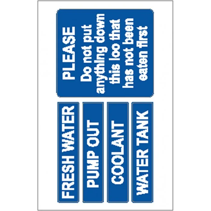 Boat Sticker - Do not put anything down