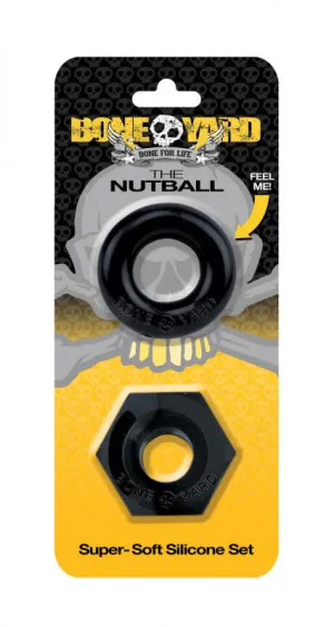 Boneyard the Nutball  Ring Set - Black