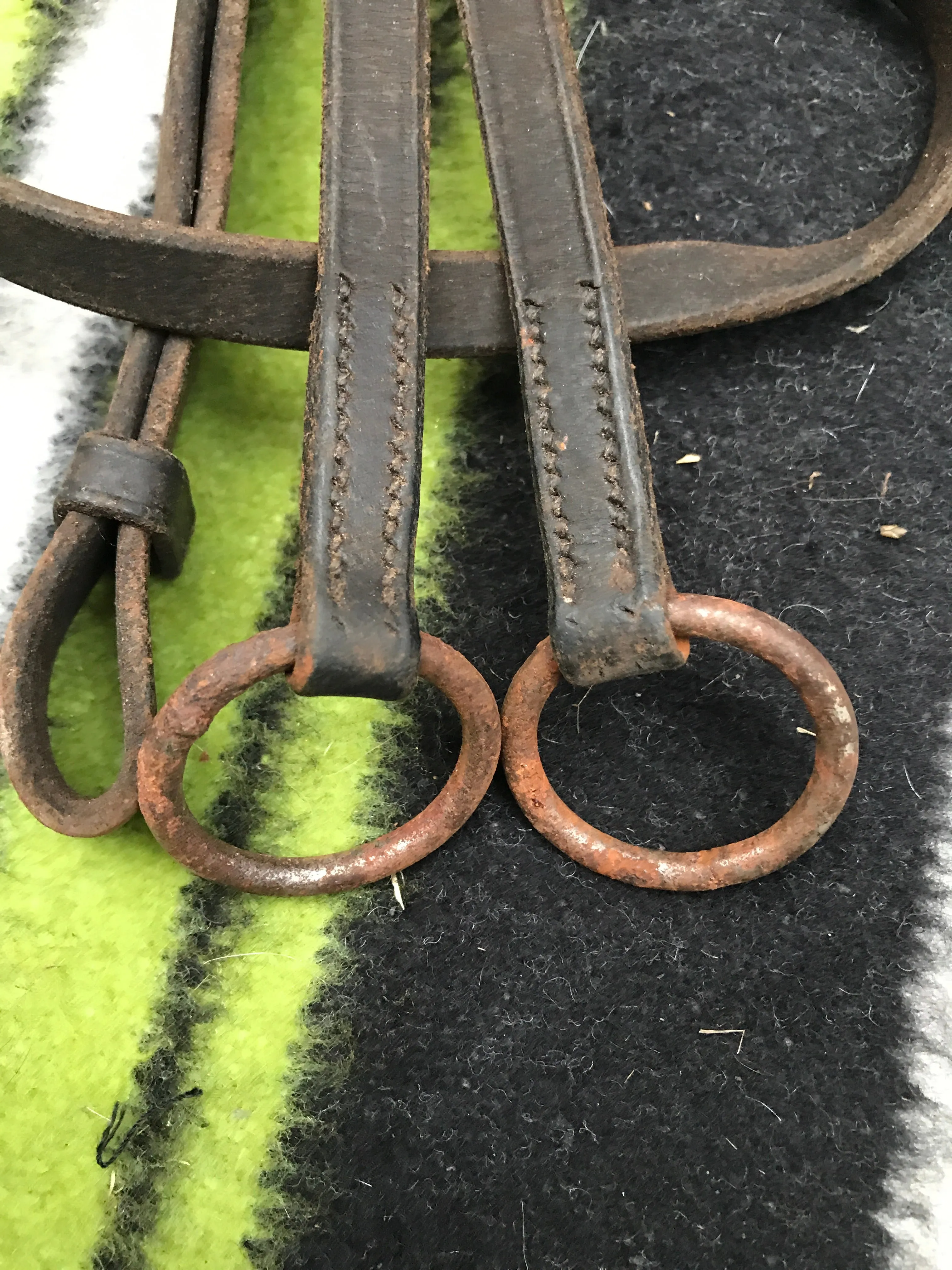 brown leather running martingale cob size FREE POSTAGE