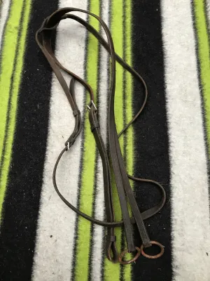 brown leather running martingale cob size FREE POSTAGE