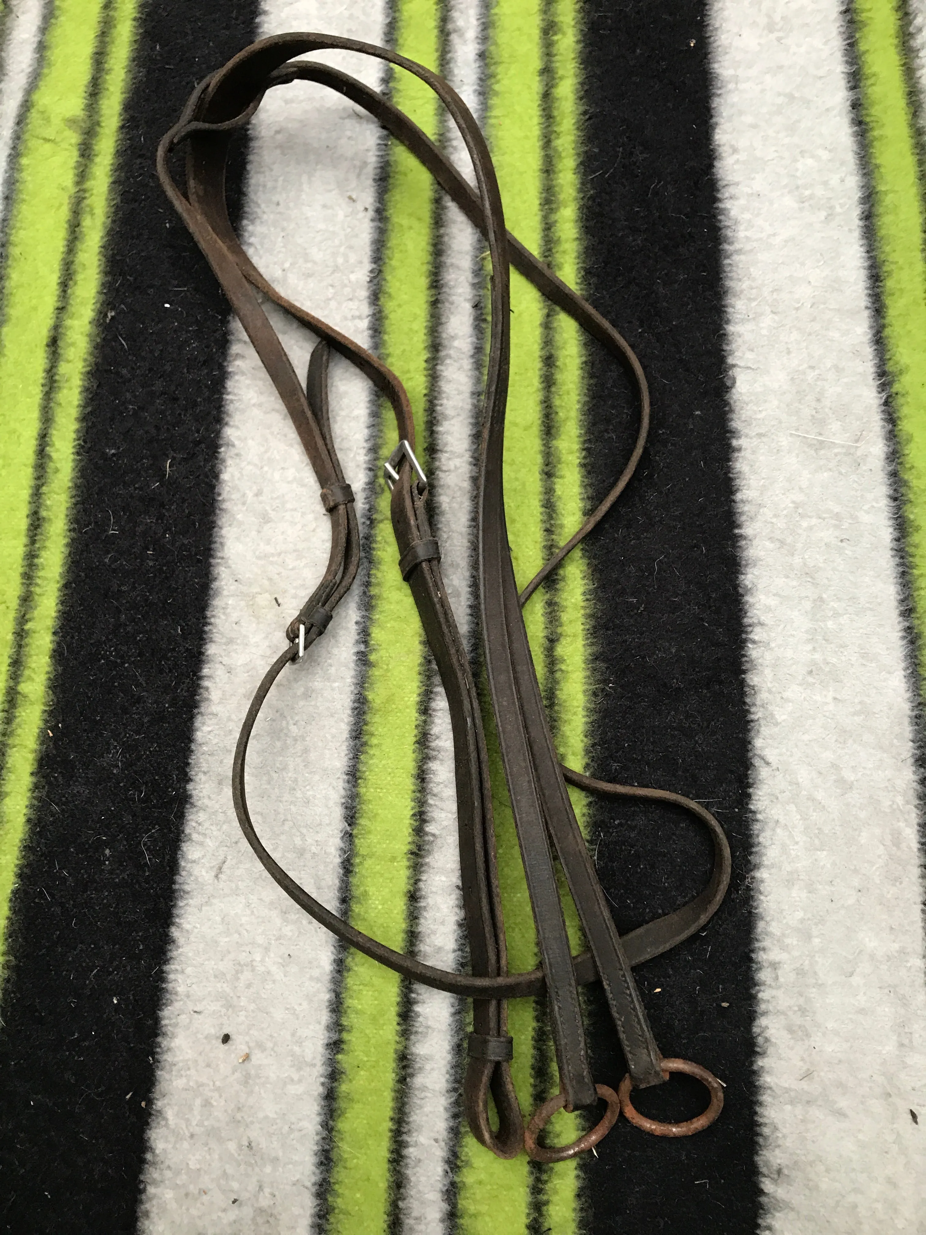 brown leather running martingale cob size FREE POSTAGE