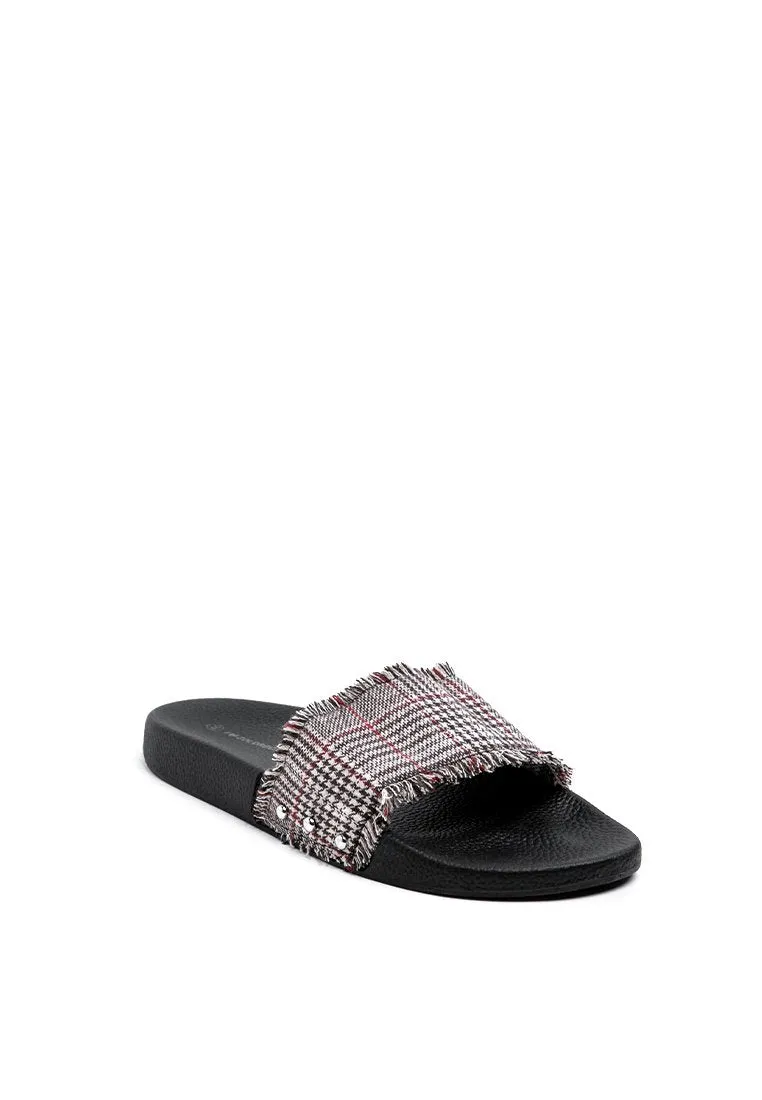 Brown Plaid Sandal