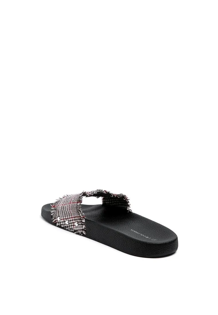 Brown Plaid Sandal