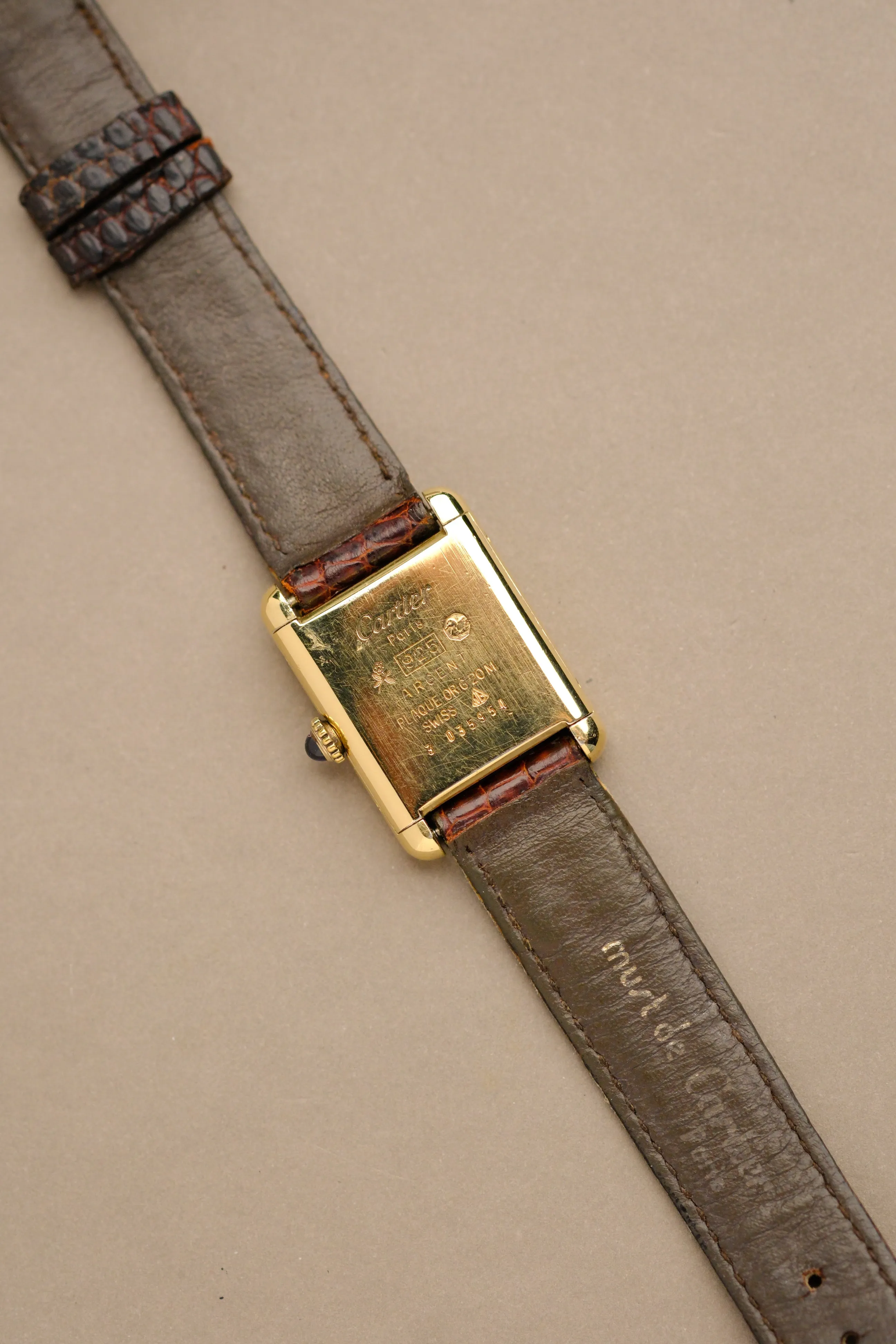 Cartier Must De Cartier Red Lacquer Dial Manual - 1990s