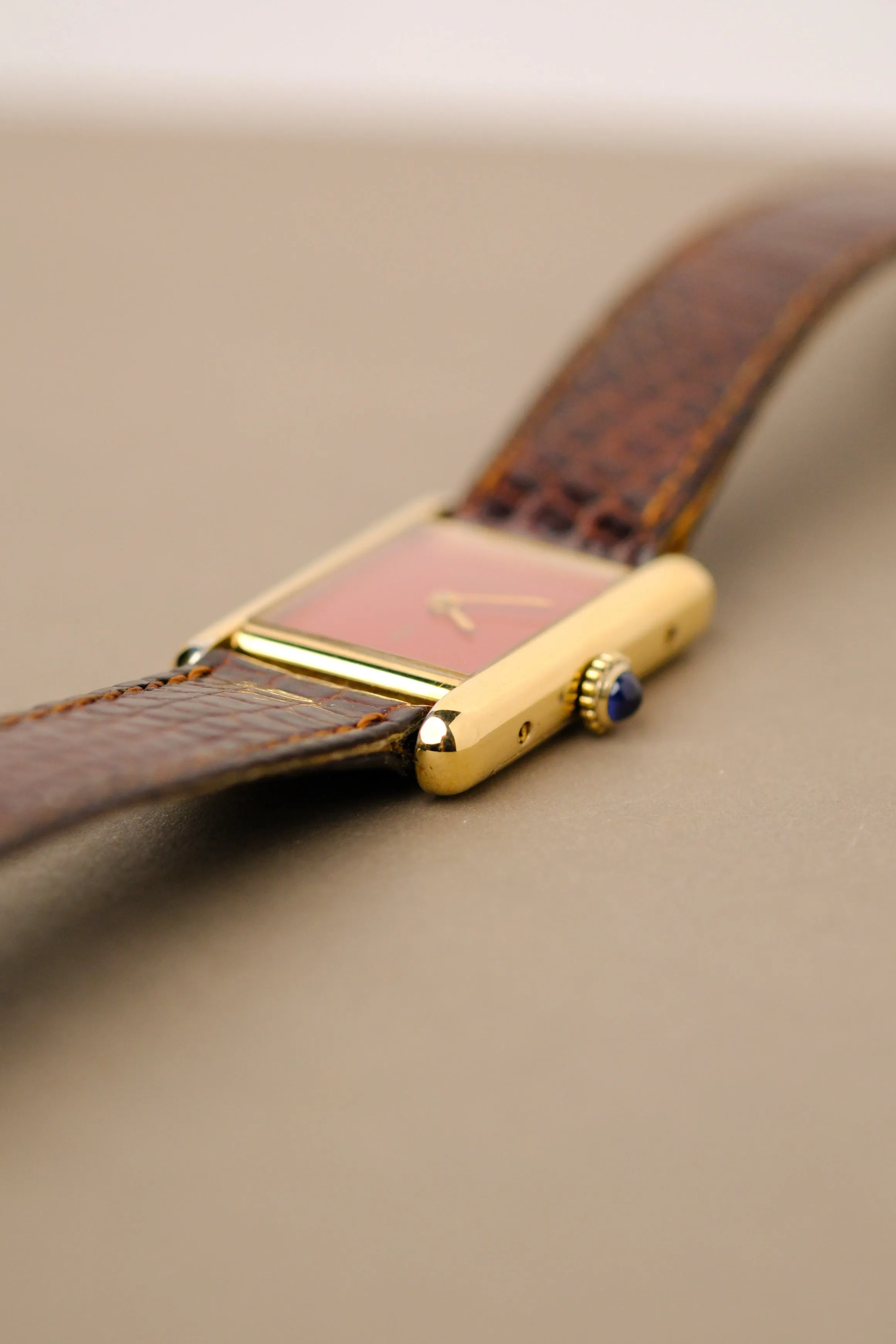 Cartier Must De Cartier Red Lacquer Dial Manual - 1990s
