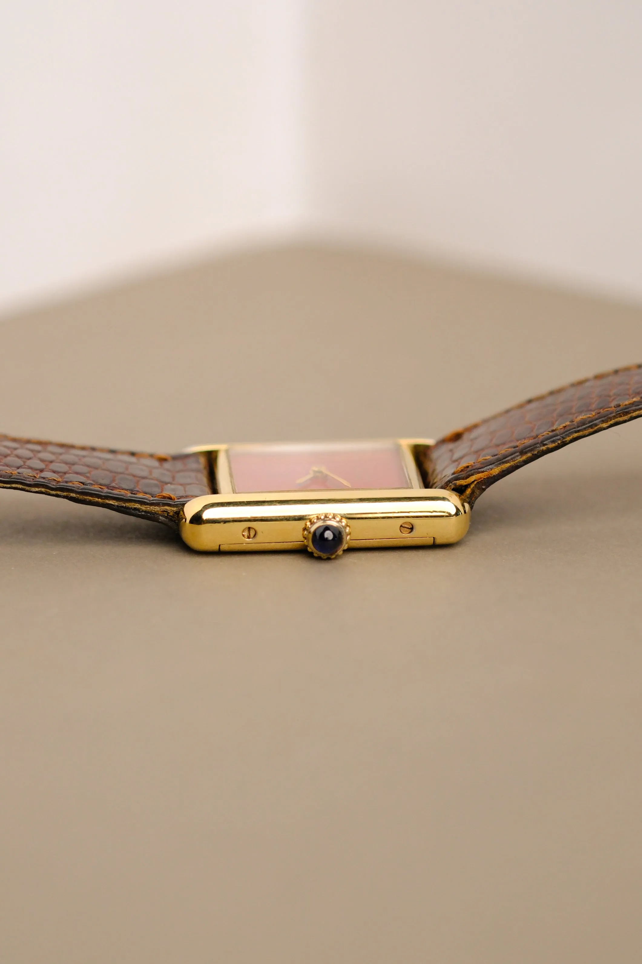 Cartier Must De Cartier Red Lacquer Dial Manual - 1990s
