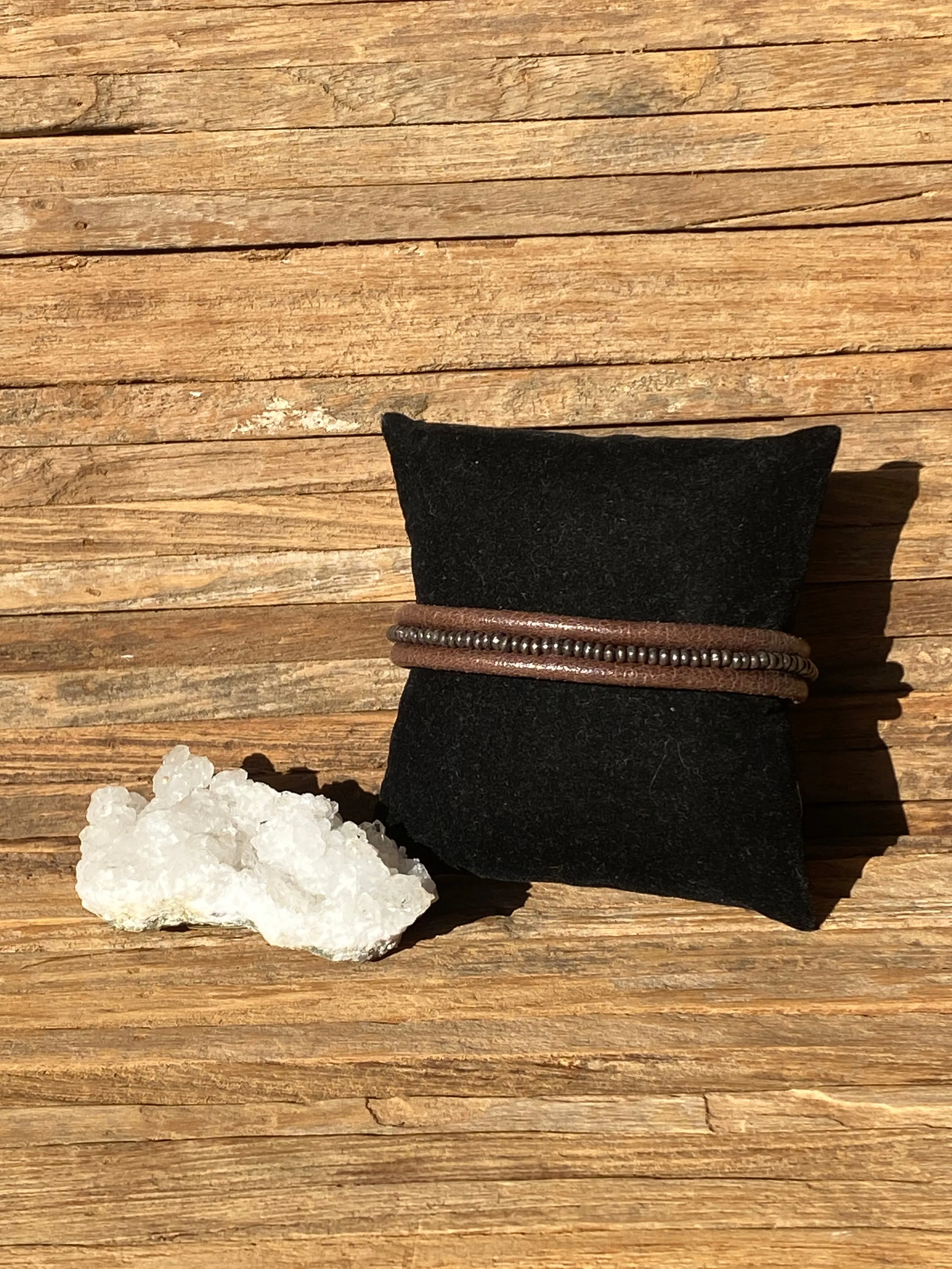 Chan Lulu Sterling Silver & Leather Bracelet