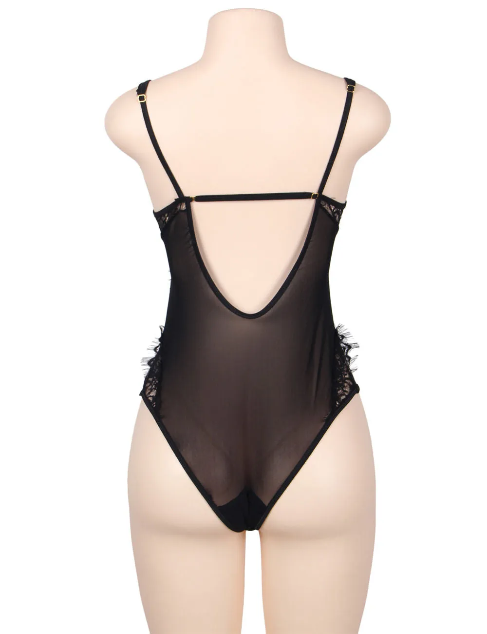 Chic Kissable White Backless Teddy Egypt With Underwire