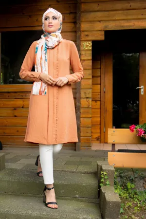 Chic Long Tunic Orange | By Puane