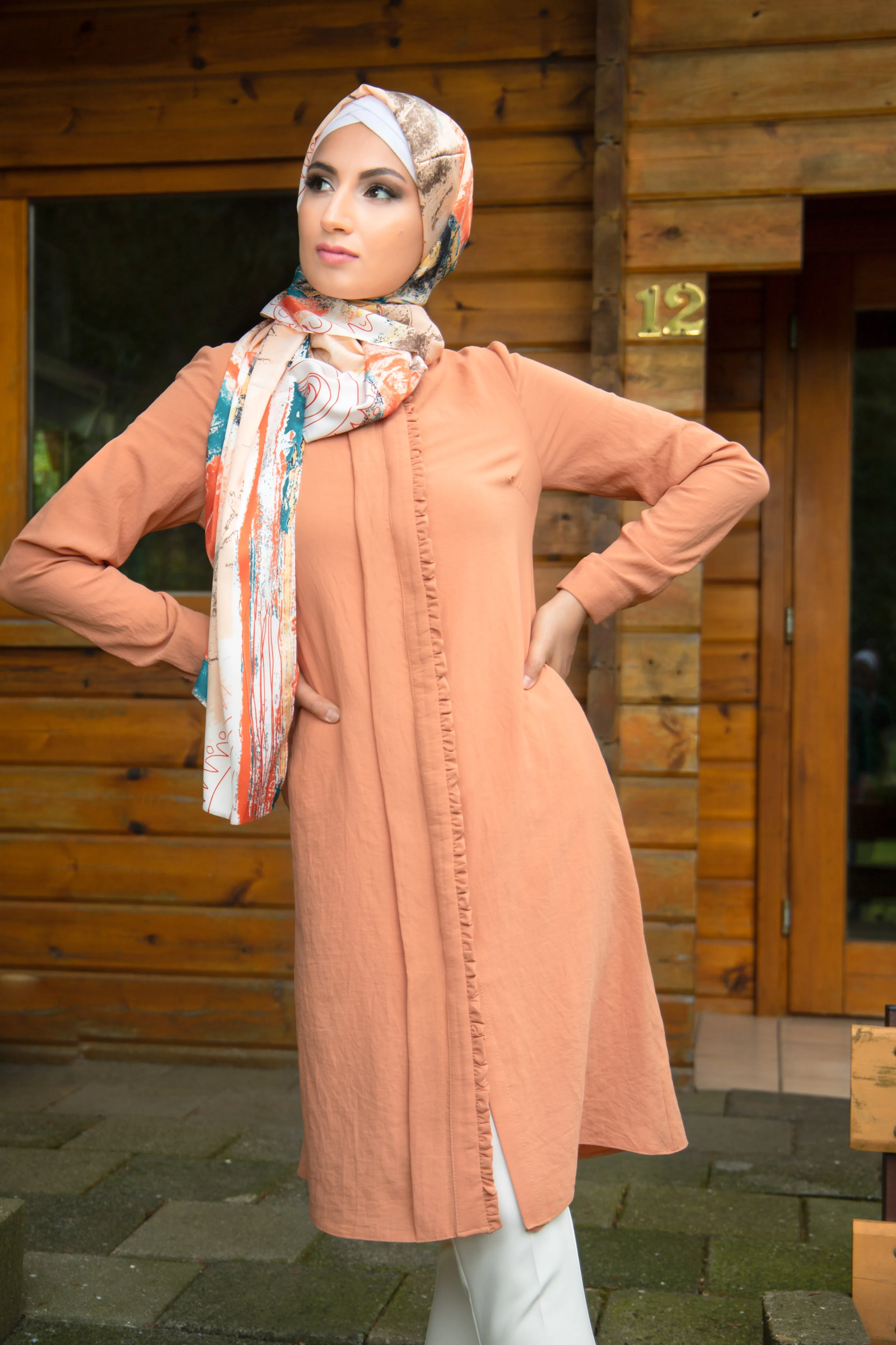Chic Long Tunic Orange | By Puane