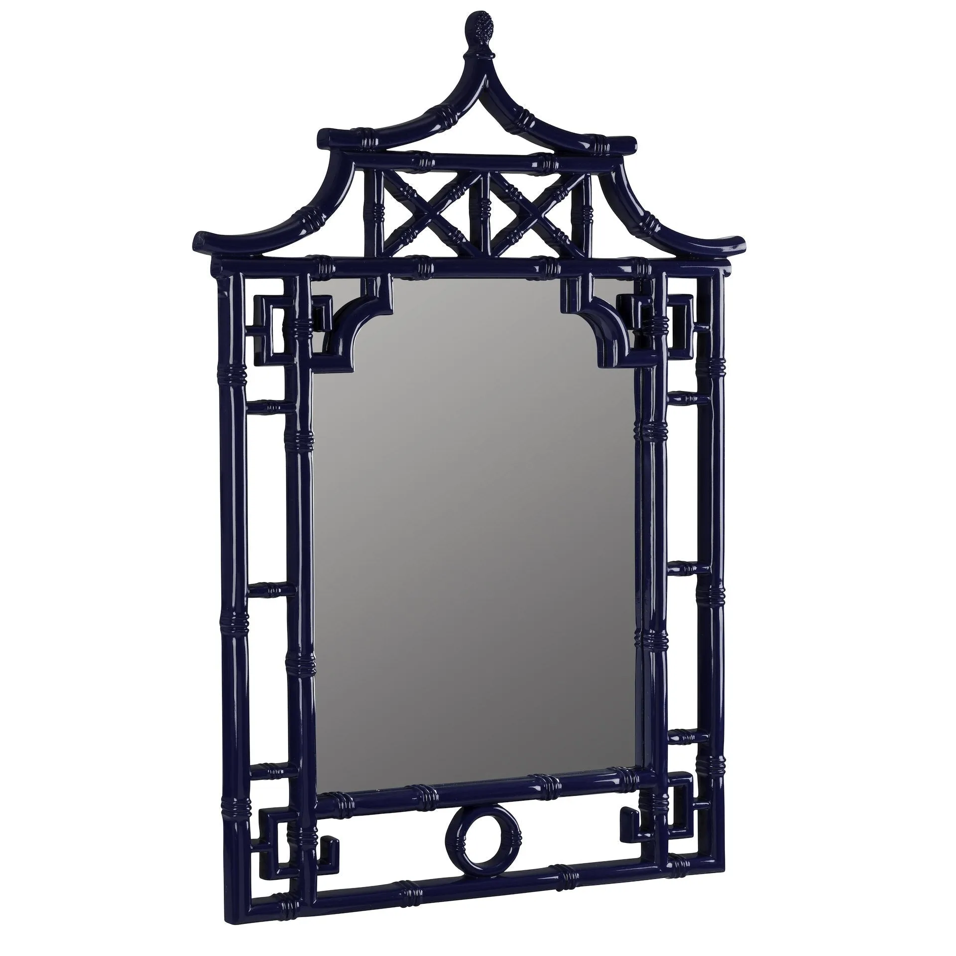 Chinoiserie Chic Cobalt Blue 42" Pagoda Mirror