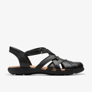 Clarks Women's Elizabelle Sea Black | Tan Leather