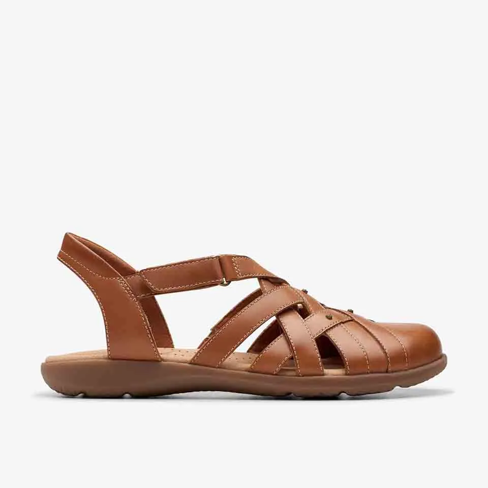 Clarks Women's Elizabelle Sea Black | Tan Leather
