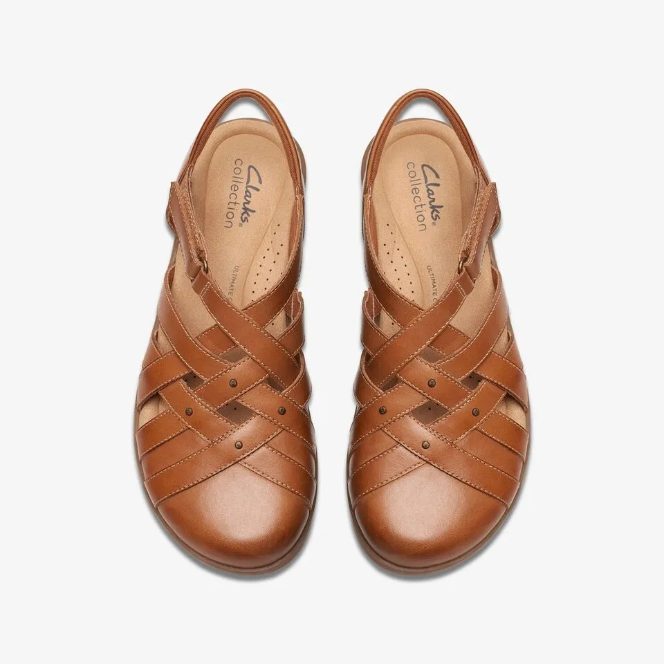 Clarks Women's Elizabelle Sea Black | Tan Leather