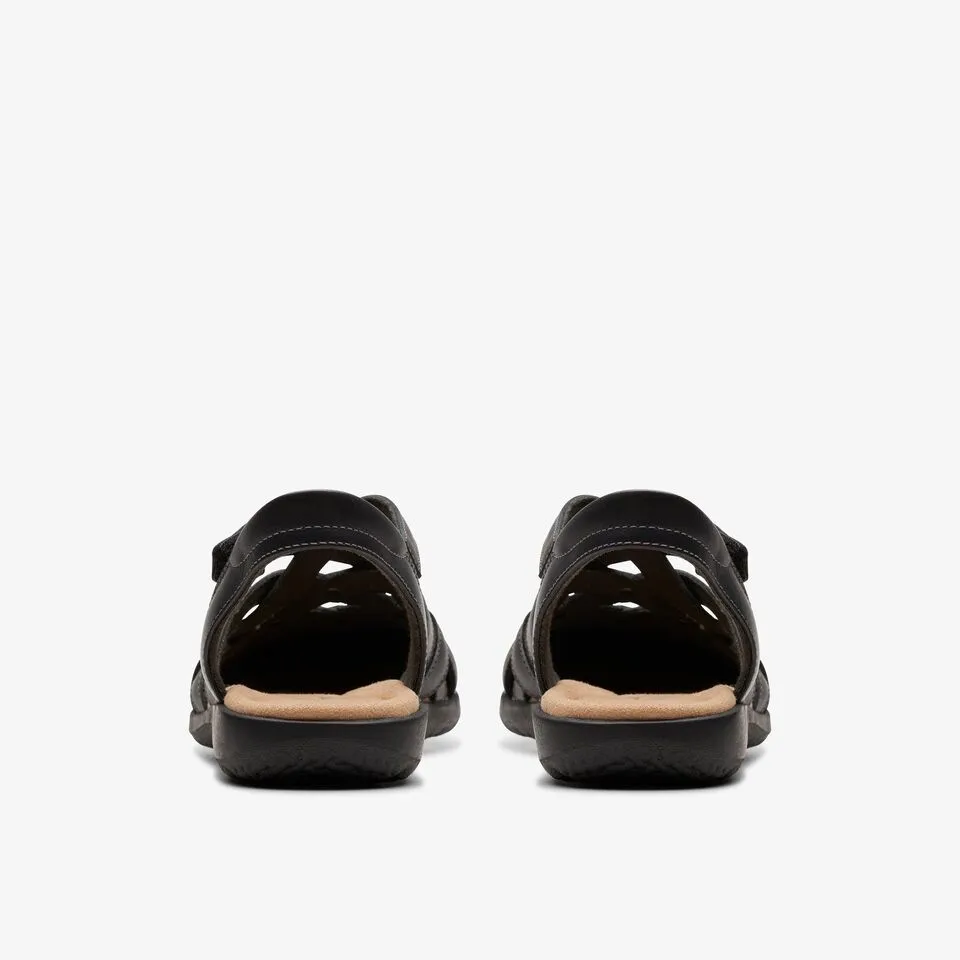 Clarks Women's Elizabelle Sea Black | Tan Leather