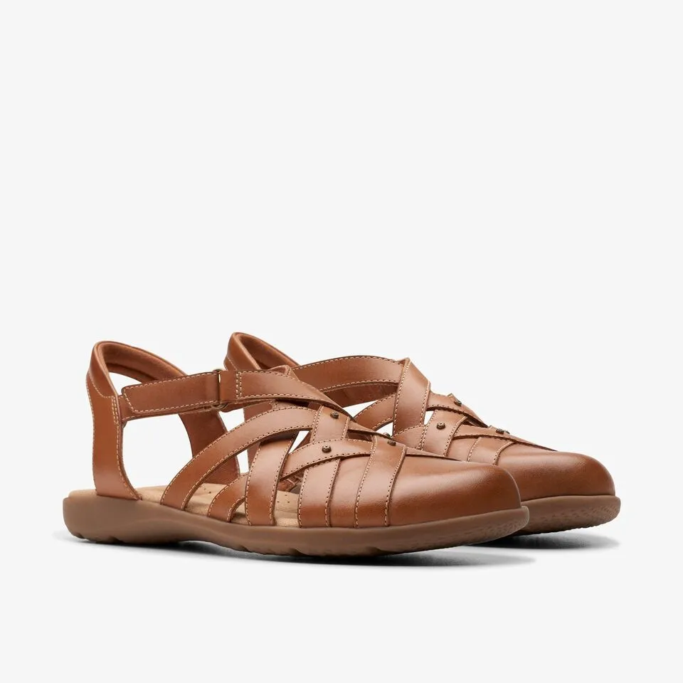Clarks Women's Elizabelle Sea Black | Tan Leather