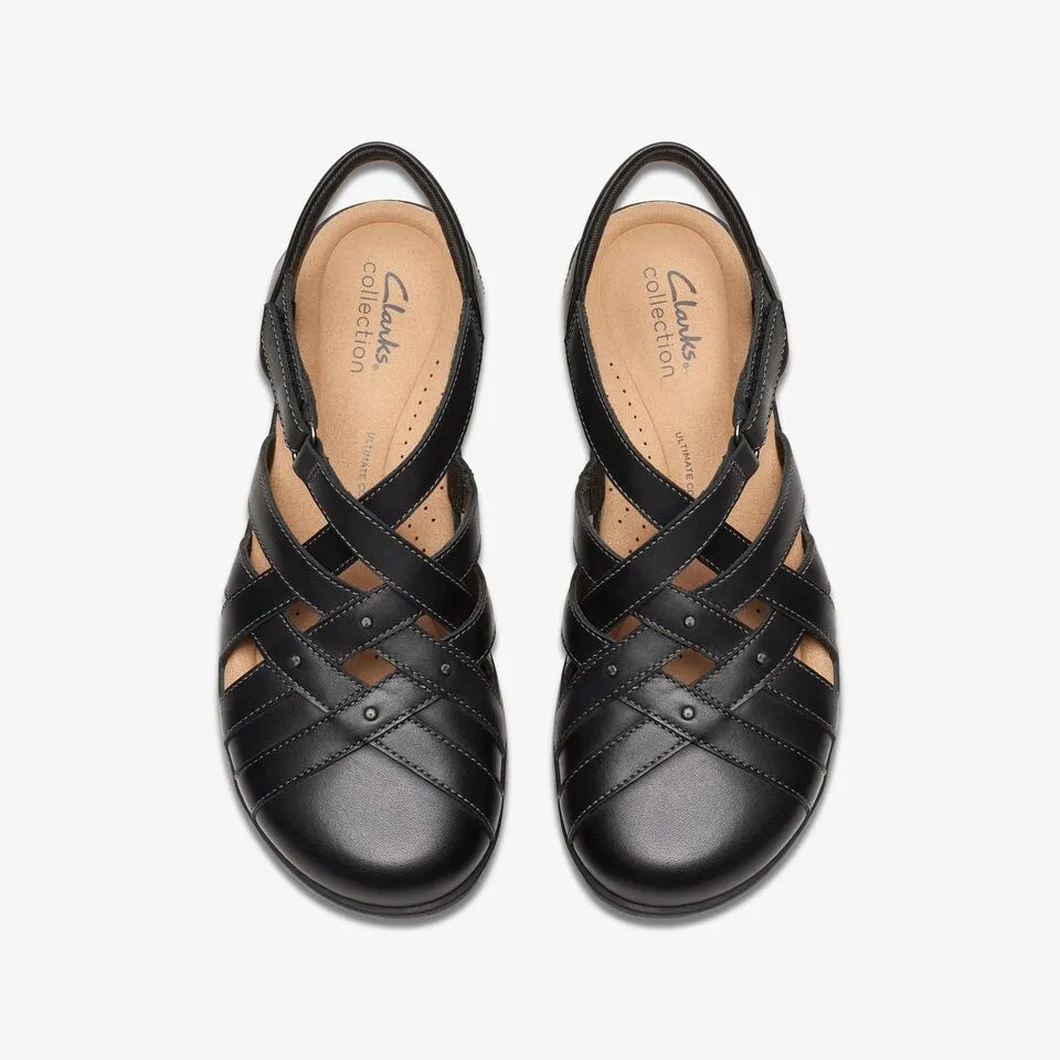 Clarks Women's Elizabelle Sea Black | Tan Leather