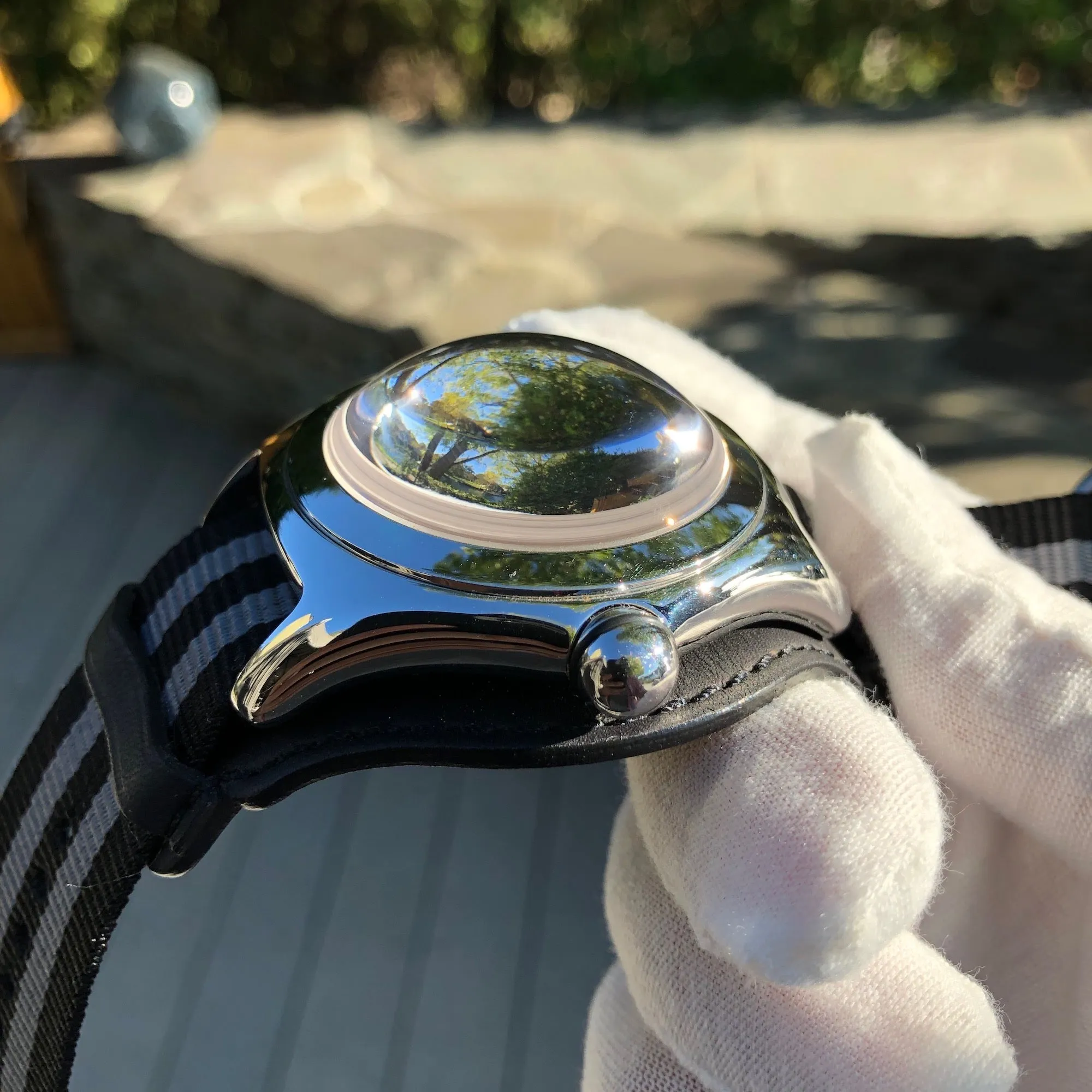 Corum Bubble Pirate 02320.572001 Automatic 45mm Stainless Steel Leather Wristwatch Box & Papers