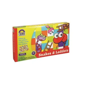 Crown Snakes And Ladders Board Game- Great For Kids/ Fun