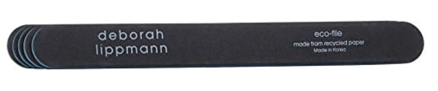 Deborah Lippmann Eco File Nail Set | Pack of 5 Professional Emery Boards | 7 Inch File with Durable 240 Grit Emery Board | Made from Recycled Paper
