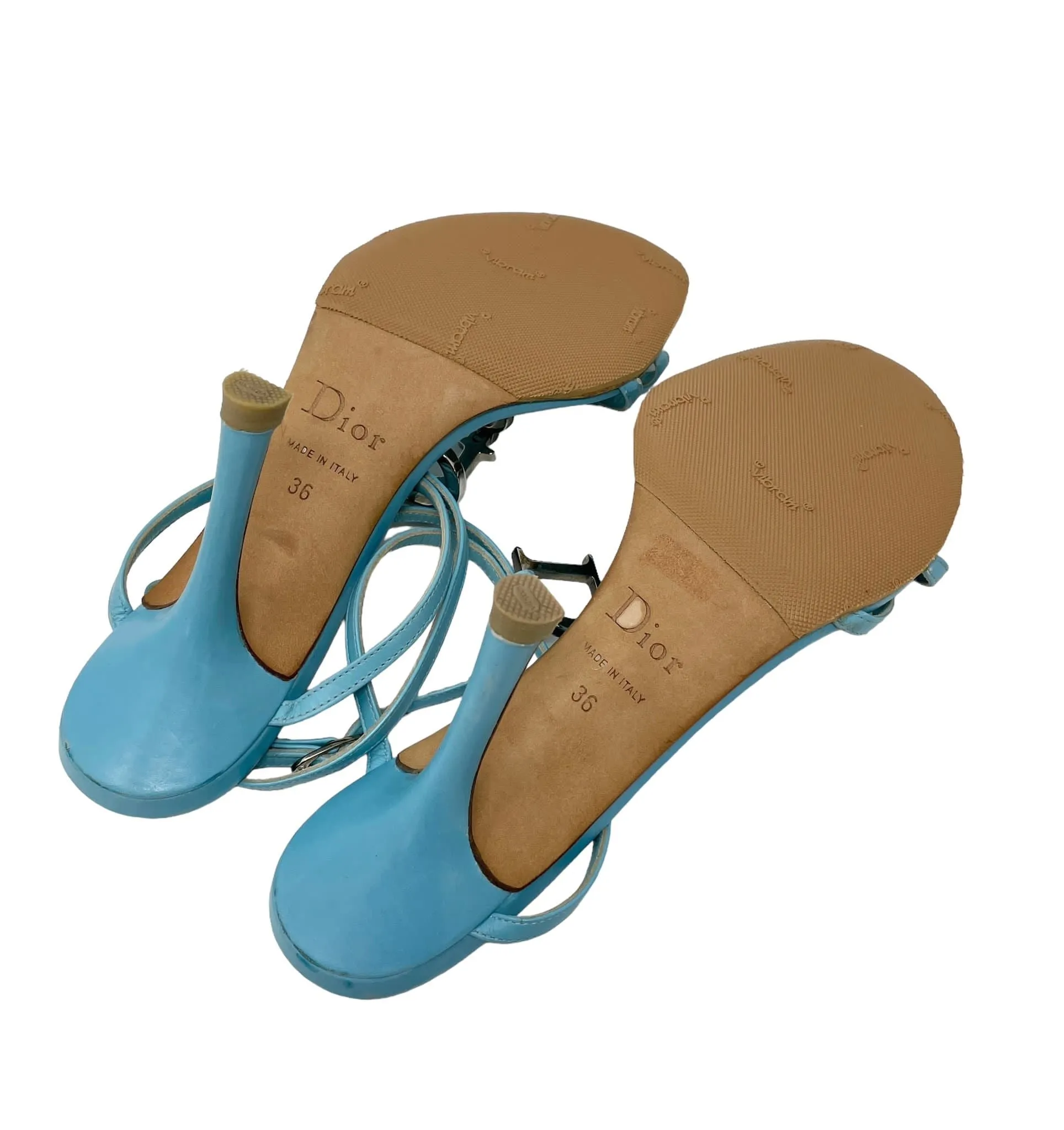 Dior Blue Logo Hardware Heels