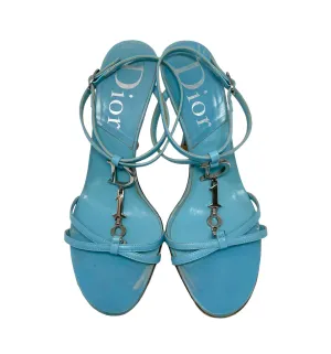 Dior Blue Logo Hardware Heels