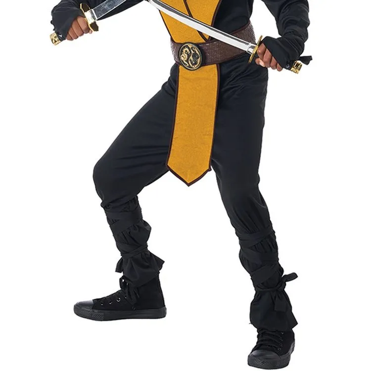 Dragon Master Yellow Ninja Boys Costume
