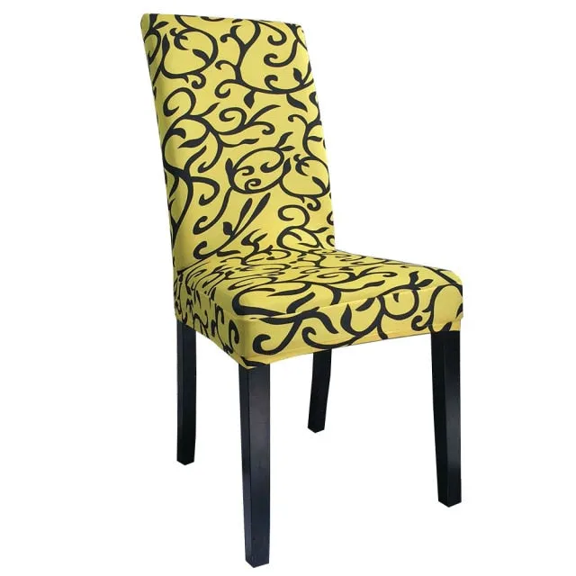 Easy Care Spandex Fitted Dining Room Chair Slipcover