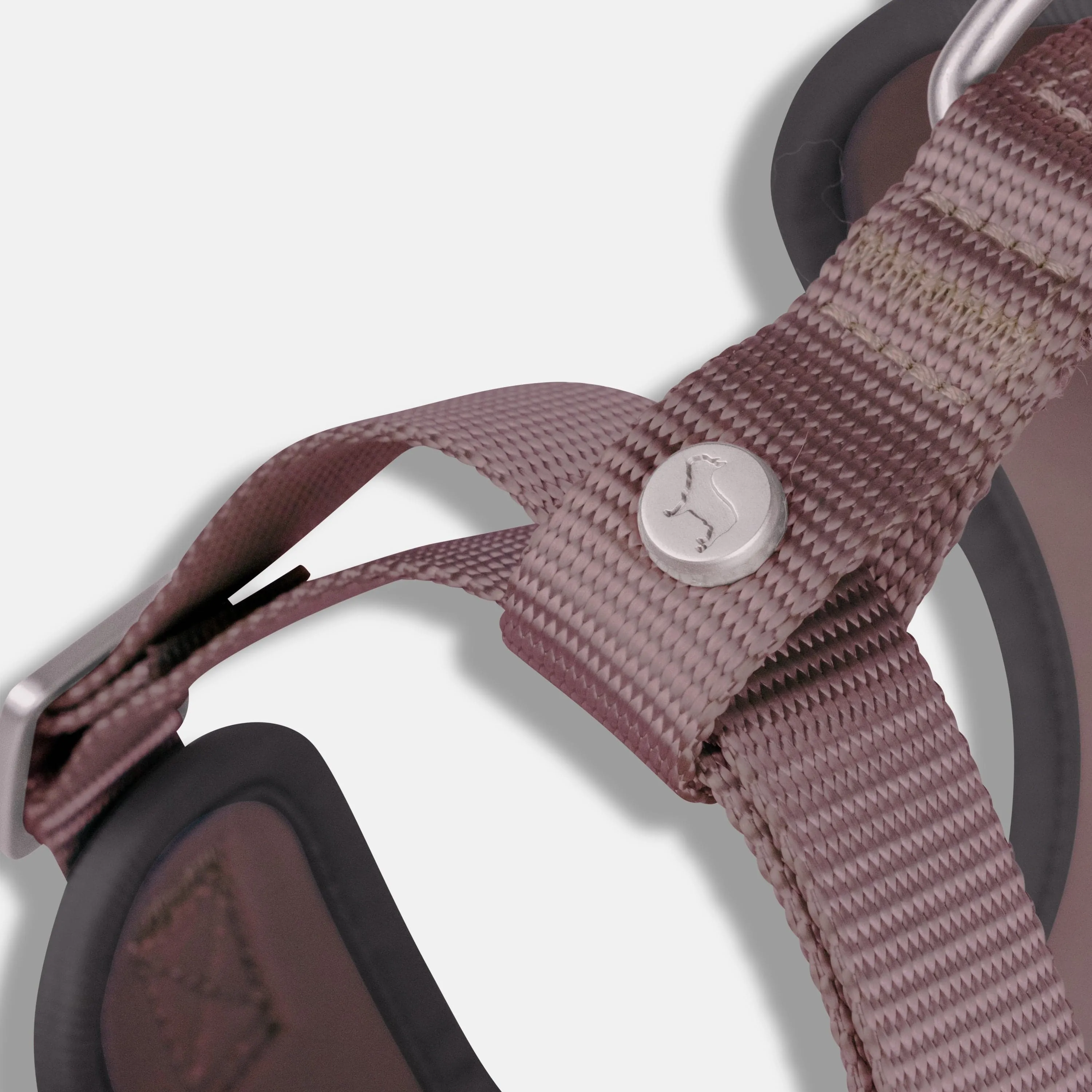 Easy Fit Nylon Fabric Cushioned Dog Harness | Russet Brown